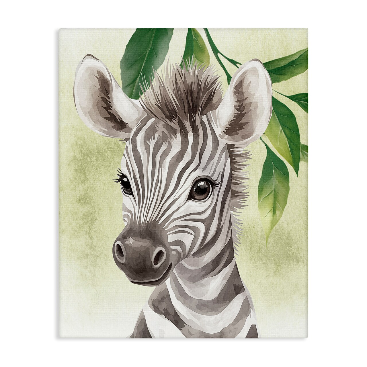 Stupell Industries Jungle Friends Baby Zebra Canvas By Christine Simpson Art